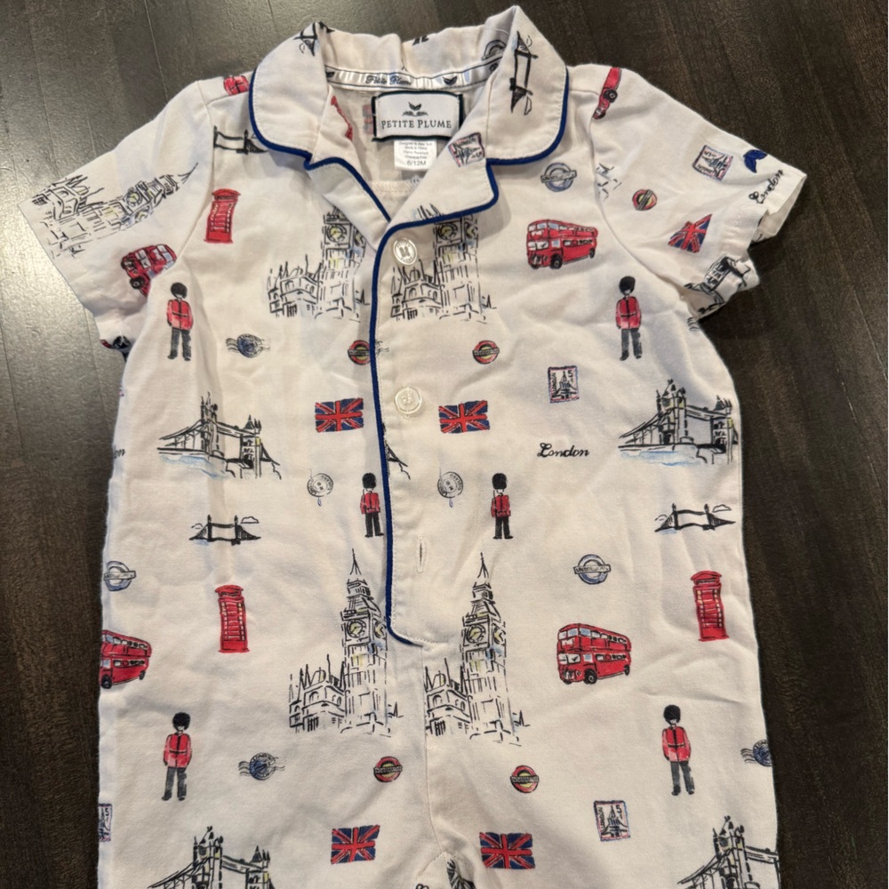 London Themed Baby Romper